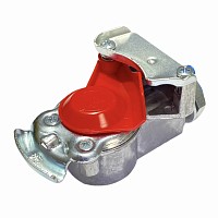 Соединительная головка красная без клапана на прицеп M16x1.5 BPW/MAN/Mercedes Benz/MAZ/Scania/Камаз PE | ТопДизель