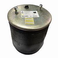 Пневмоподушка со стаканом 2шп. М12 смещ. 25, 1отв. штуц. М22 поршень пластик 4отв. M12 SAF Sampa | ТопДизель