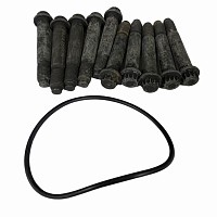 Комплект болтов крепления тормозного диска 10 болтов M12x1.5x75, кольцо уплотнительное, смазка Marshall | ТопДизель