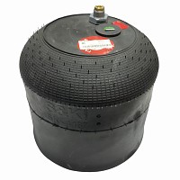 Пневмоподушка со стаканом 1 шпилька M24 смещение 40 1 отверстие-штуцер M16 смещение 10 поршень пластиковый 1 отверстие М16 Mercedes Benz Actros S&K | ТопДизель