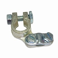 Клемма АКБ минус правая диаметр 15.9 мм кабель до 70 мм2 европейский стандарт Hella | ТопДизель