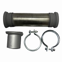 Ремкомплект сетки глушителя гофра 98/75/90x285/295 стакан+2xомута+болты Mercedes Benz Stellox | ТопДизель
