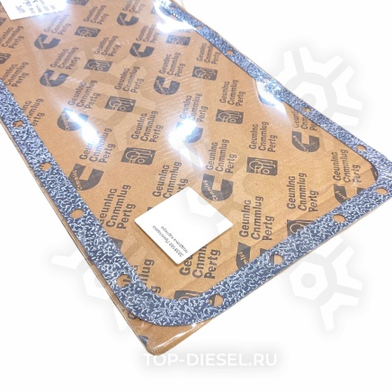 3938160 Прокладка поддона Cummins ISLe/6СT8.3/QSC/ISC/ISCe/Камаз Dongfeng купить рис.2