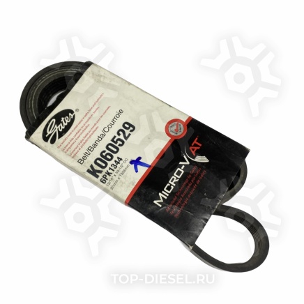 K060529 Ремень поликлиновой привода кондиционера Caterpillar C-12 6PK1345 Gates купить рис.2