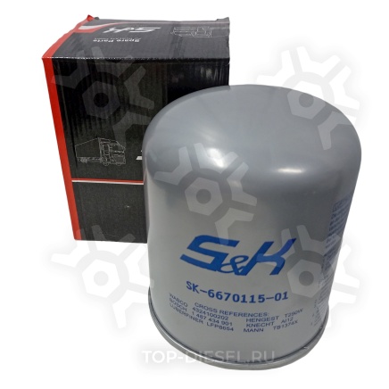 SK593001301 Фильтр осушителя M39x1.5 угольный DAF/Volvo/Mercedes Benz/MAN/Iveco S&K купить рис.3