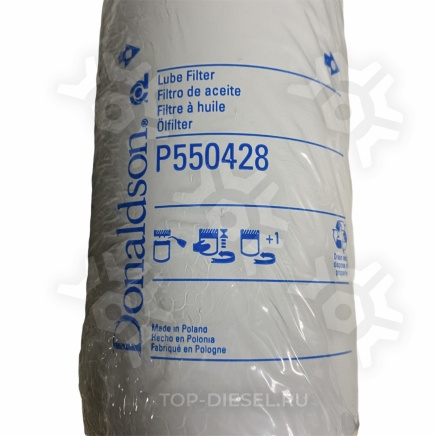 P550428 Фильтр масляный CUMMINS ISBe 5.9L Donaldson купить рис.2