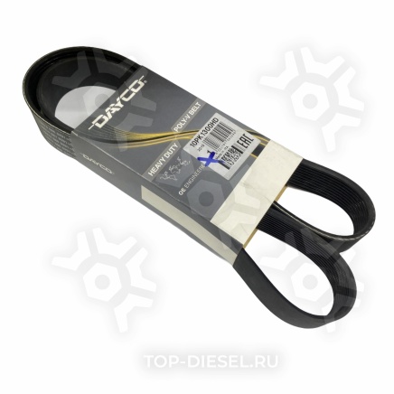 10PK1300HD Ремень поликлиновой привода вентилятора 10PK1295 Volvo VNL Cummins ISX Dayco купить рис.2