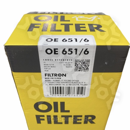 OE6516 Фильтр масляный Detroit Diesel 15/Freightliner/Mercedes Benz Actros Filtron купить